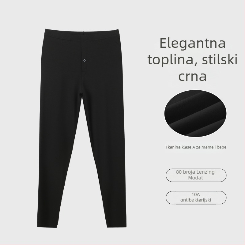 Muške termoske hlače od Modal 80S, tkanina visoke elastičnosti, tanke jesenske hlače, udobne