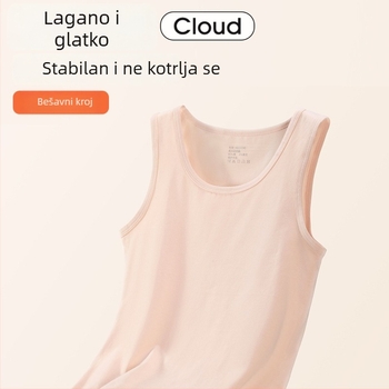 Ženska termalna vesta od 100% pamuka, jesen-zima, temeljni sloj za grijanje, može se nositi i kao vanjski sloj