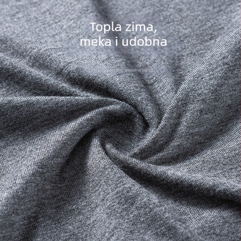Muški termalni komplet – gornji dio i donji dio, jesen-zima, plus veličina, mekan i topao, viskoza