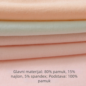 Bešivne ženske gaćice s visokim strukom od pamuka, 60-count pamuk, prilagođavaju bokovima, lagana kontrola trbuha, antibakterijske, trokutasti kroj