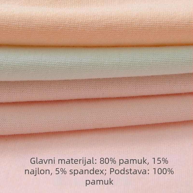 Bešivne ženske gaćice s visokim strukom od pamuka, 60-count pamuk, prilagođavaju bokovima, lagana kontrola trbuha, antibakterijske, trokutasti kroj