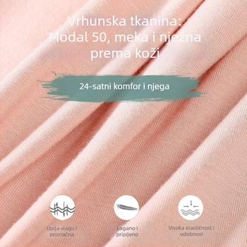 Žensko donje rublje od modalnog i čistog pamuka, bezšivne, antibakterijska podstava u području prepona, srednji pojas, tanke i prozračne za ljeto
