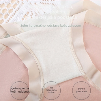 Žensko donje rublje od modalnog i čistog pamuka, bezšivne, antibakterijska podstava u području prepona, srednji pojas, tanke i prozračne za ljeto
