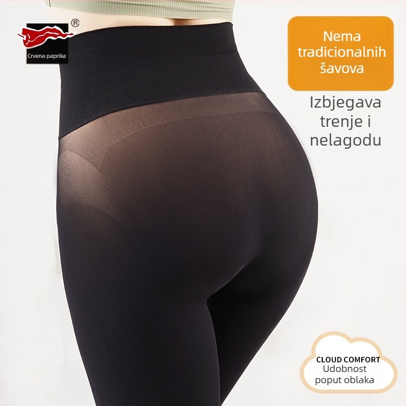 Crne 150D bešivne najlonke za žene, tanke, 360° pokriće, seksi kroj