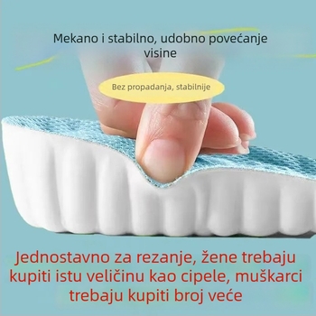 Povišavajuće uloške za muškarce i žene, podrška luka, prozračni, upijaju znoj, anti-umor pri duljem stajanju, nevidljive unutarnje uloške za povišenje visine za Martin čizme