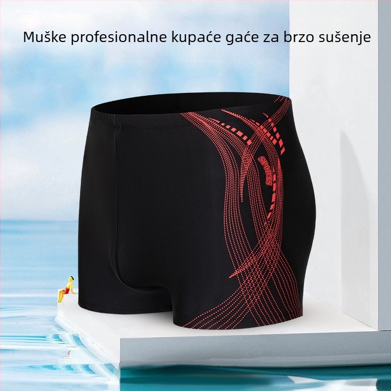 Nove muške kupaće šorceve s printom, poliester, ljeto, plaža i vodeni sportovi