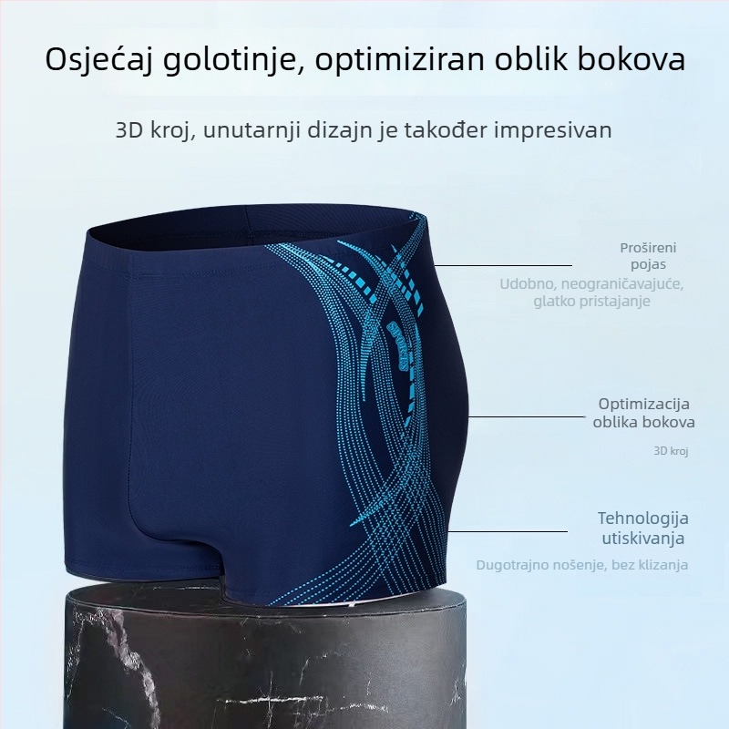 Nove muške kupaće šorceve s printom, poliester, ljeto, plaža i vodeni sportovi