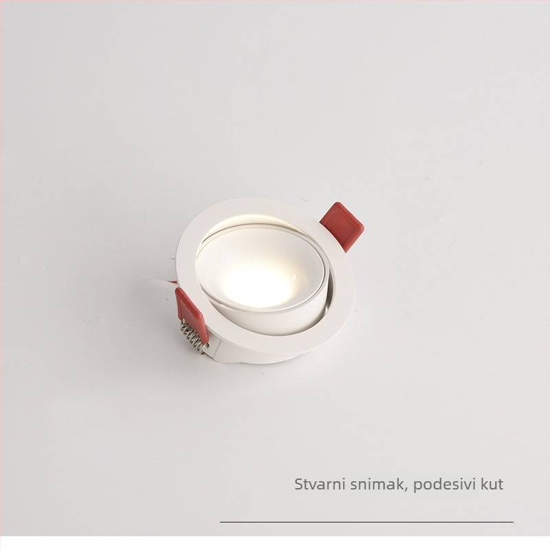 Izuzetno tanak LED ugradni downlight, podesiv ugao snopa, anti-glare bullseye dizajn