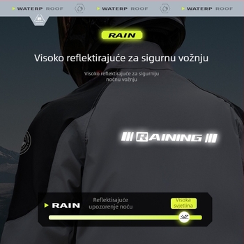 Muški set odvojene kišne jakne i hlača za vožnju motociklom, proljeće, vodootporna oprema