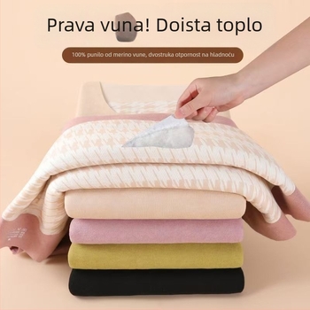 Unisex termo vest Derong baršun, ekstra debela, dvostruki sloj za zimu