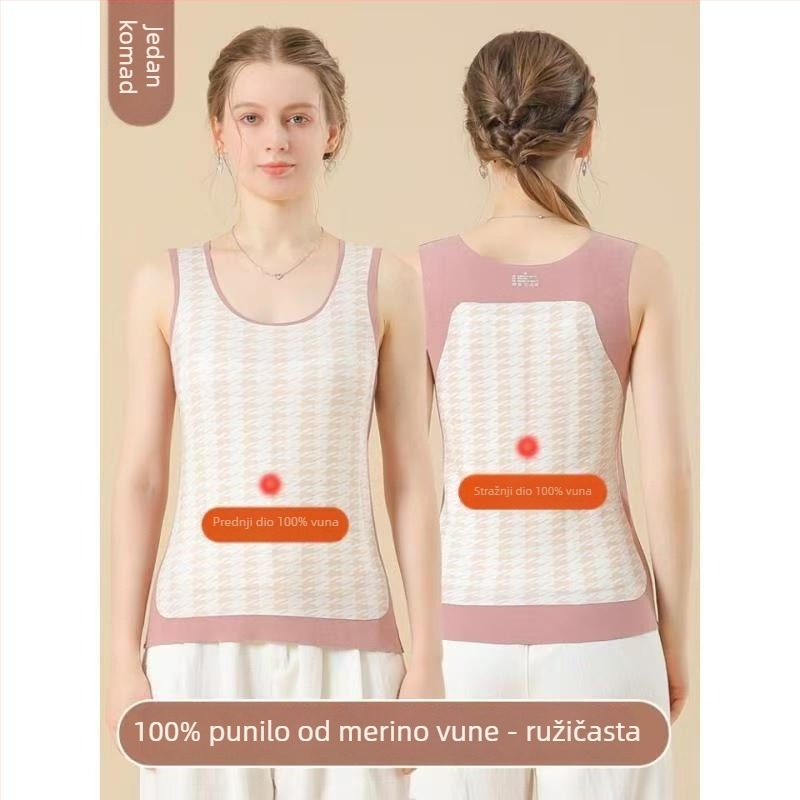 Unisex termo vest Derong baršun, ekstra debela, dvostruki sloj za zimu