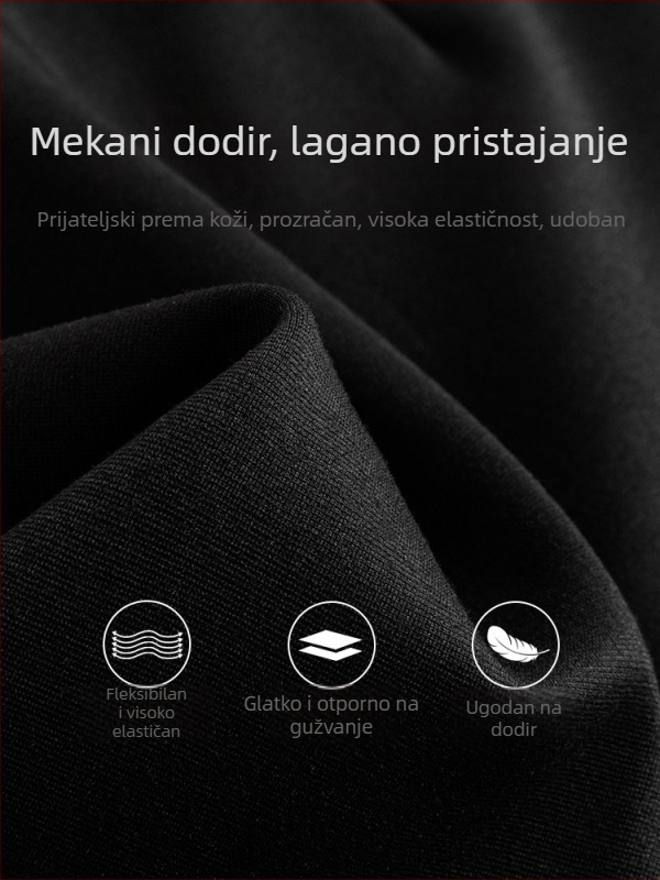Ženske crne kratke hlače s visokim strukom, udobne i stilske za ljeto
