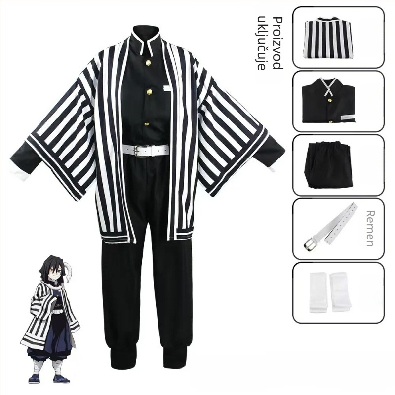 Demon Slayer Kimetsu no Yaiba ženski cosplay kostim Haori s puffastim rukavima
