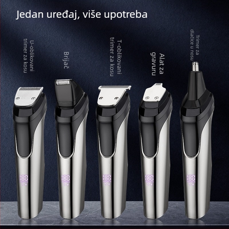 Novi električni set za šišanje kose – sve-u-jednom uređaj za njegu s trimerom za nos, višestruka primjena