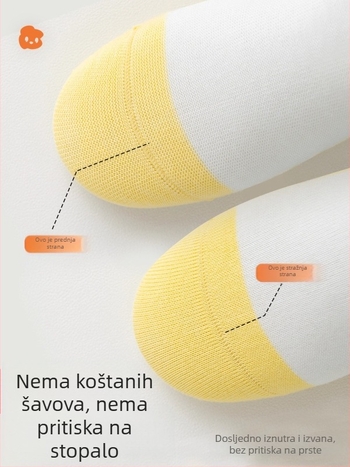 Dječje bijele čarape za dječake i djevojčice, 100% pamuk, tip A, protiv mirisa, upijaju znoj, bez šavova, srednja dužina, unisex, za školu