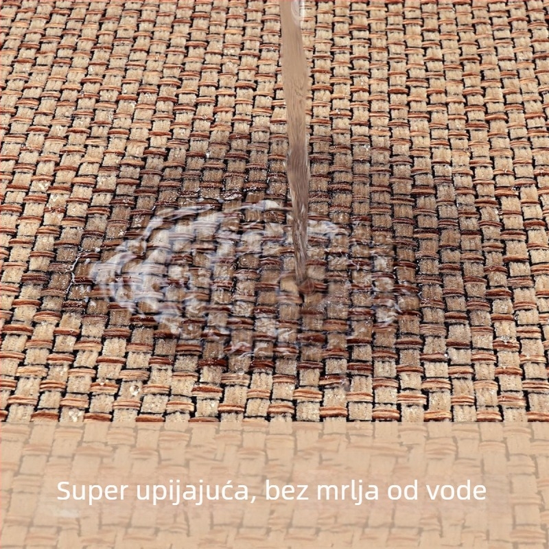 Chenille runner za kuhinju i kupaonicu, upija vodu, vodootporan, debela gumena podstava