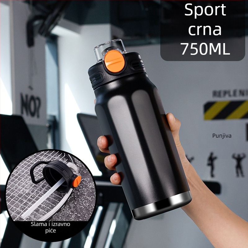 B31 Termos šalica velike kapacitete za fitness i vanjske sportove, izolirana bočica za kampiranje, moderan dizajn