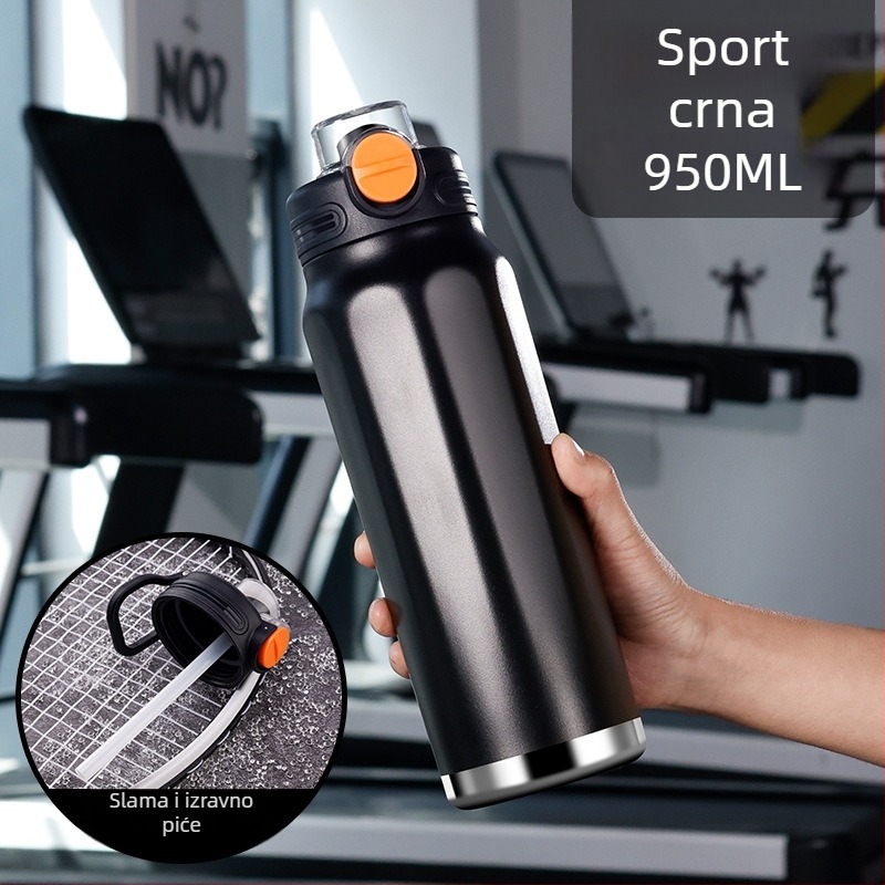 B31 Termos šalica velike kapacitete za fitness i vanjske sportove, izolirana bočica za kampiranje, moderan dizajn