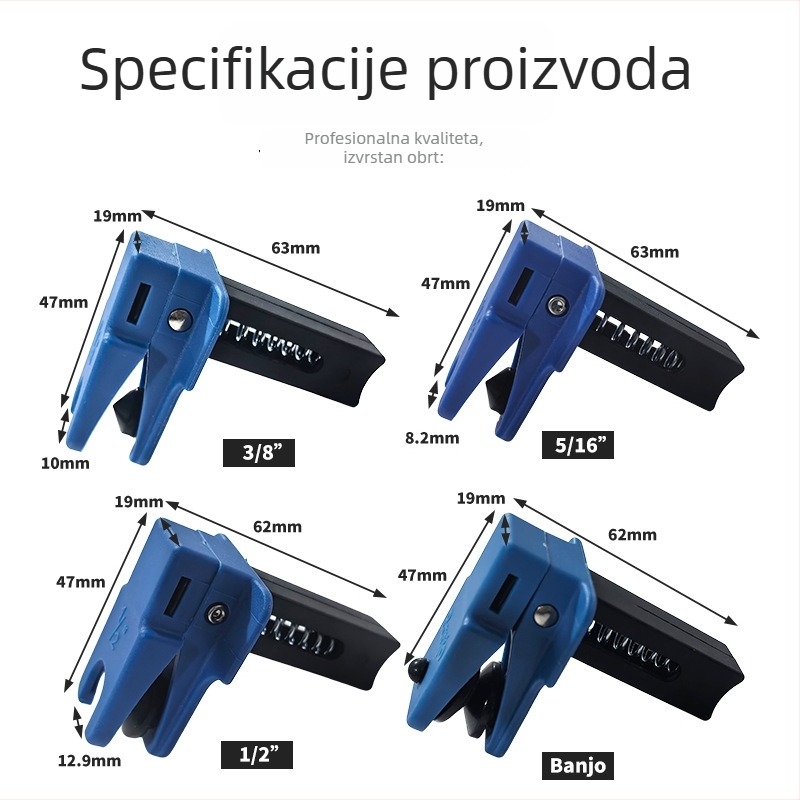 Spona za crijevo kočnice, brtvilo za mlaznicu ulja, kukica za spoj s klipom, stezaljka za cijev ulja protiv curenja