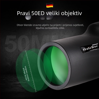 HaleBor monocularni teleskop 10-30x50 s noćnim vidom, za vanjsku uporabu, profesionalna razina