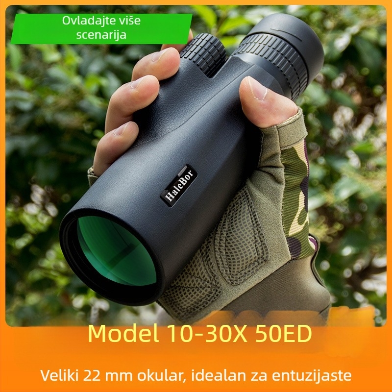 HaleBor monocularni teleskop 10-30x50 s noćnim vidom, za vanjsku uporabu, profesionalna razina