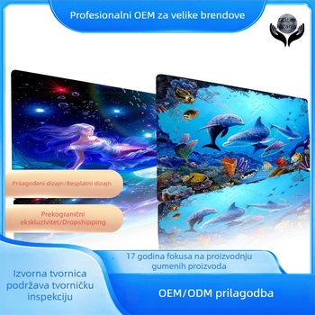 Mišja podloga Dolphin serija — podmorje, radna podloga za stol
