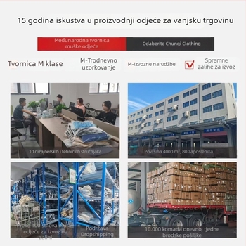 Muški džemper na zip s stojećim ovratnikom, prugasti patchwork pleteni, slobodan kroj, jesen-zima