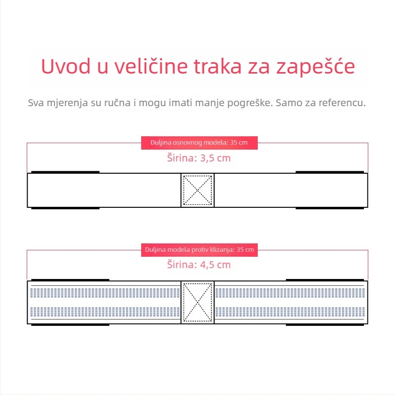 AOLIKES fitness traka za zapešće s protukliznim gripom za zgibove i teška podizanja