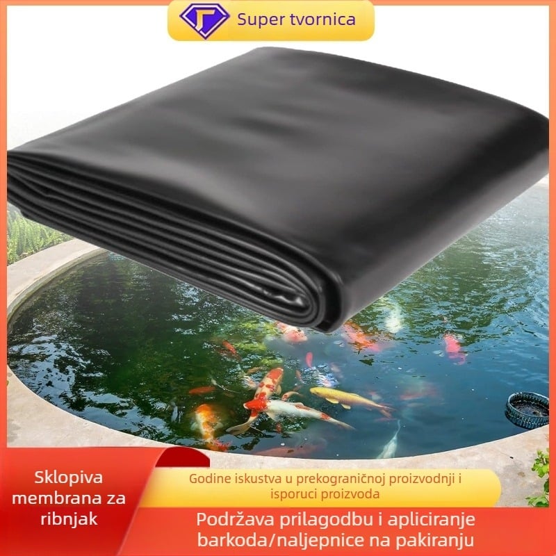 HDPE vodonepropusna obloga za ribnjak, sklopiva membrana protiv propuštanja za ribnjake i akvakulturu