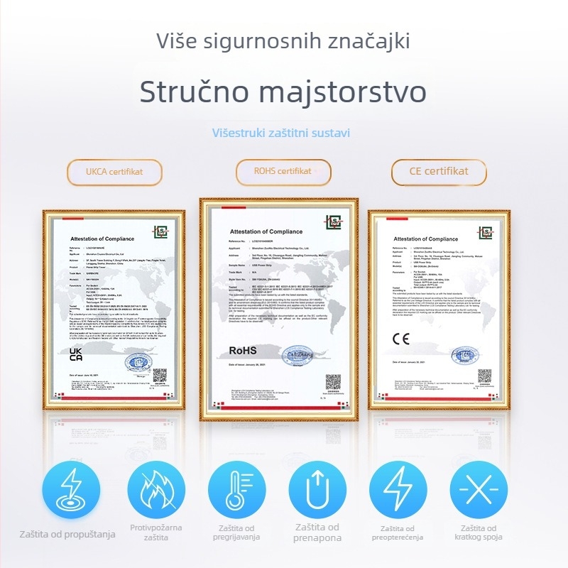 Yohome toranj-stil multifunkcionalni pametni sigurnosni produžni kabel s mogućnošću pohrane
