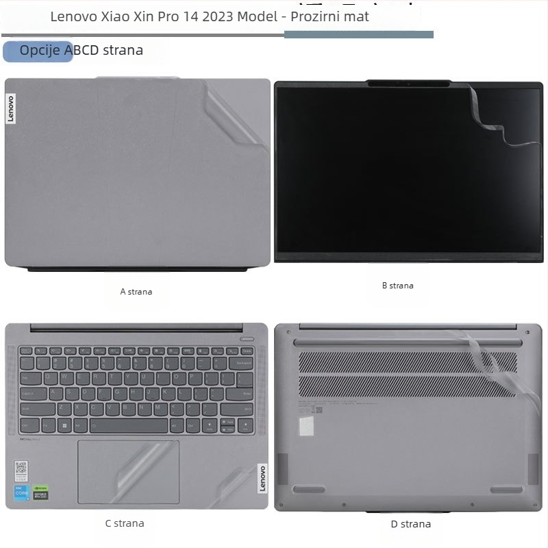 Komplet zaštitnih folija za kućište i naljepnica za 14-inčni Lenovo Pro14 (2024)