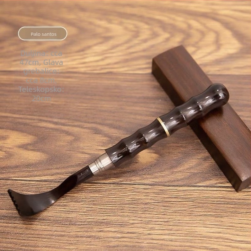 Proširiva drvena grebalica za leđa s purple sandalwood, red sandalwood, chicken-wing wood i rosewood