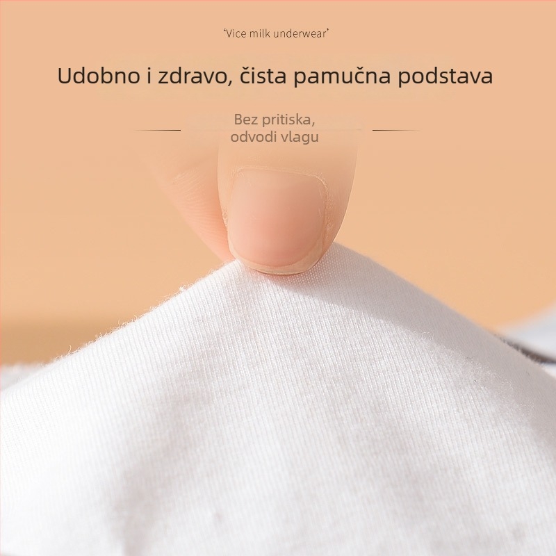 Dojiljni grudnjak za trudnoću s prednjim kopčanjem; vanjska najlon tkanina, pamukova podstava; tanke oblikovane košarice; bez čeličnih kostiju; fiksne dvostruke naramenice