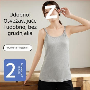 Dojenje cami-stil donje rublje od modalnog materijala, lagani ljetni dizajn za trudnoću i dojenje