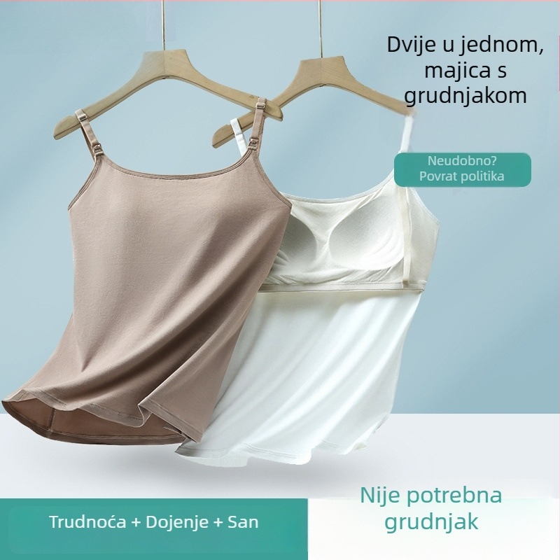Dojenje cami-stil donje rublje od modalnog materijala, lagani ljetni dizajn za trudnoću i dojenje