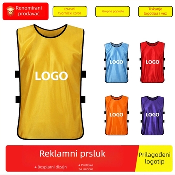 Vesta s otiskom logotipa za team-building, više boja