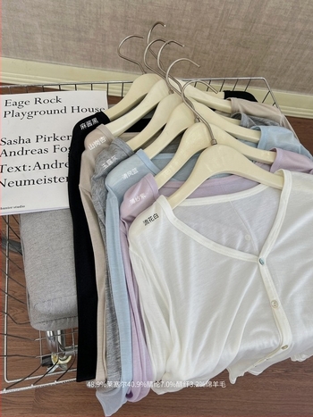 Kardigan od Lyocell-a, širokog kroja, dugi rukavi, lagani pleteni materijal, duljina 50–65 cm, Lyocell 30–50% i akril 30–50%