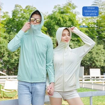 Unisex UPF50+ odjeća za zaštitu od sunca, prozračan najlon, ležerni sportski stil