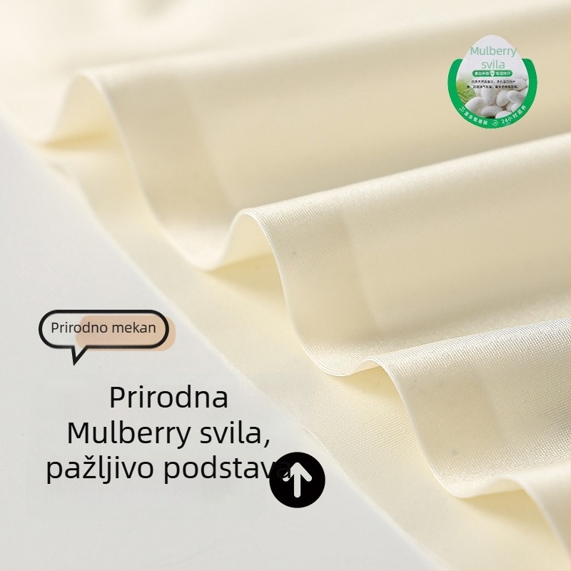 Najlon top s Mulberry svilenom podstavom; puna šalica; tanko oblikovana šalica; bez gumba; fiksni remeni; cijele sezone