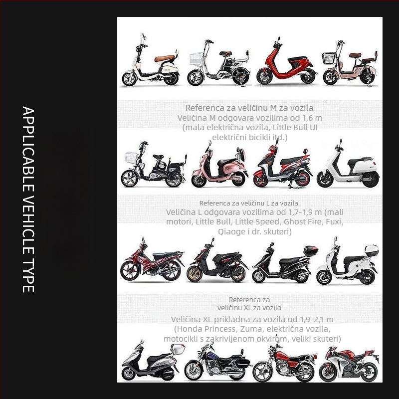 Kryt za električno vozilo, zaštita od sunca i kiše, otporan na vjetar i prašinu, ojačana aluminijska folija, debeli dizajn