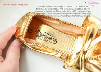 Ženske plesne cipele – mekana kožna potplata, otporne na habanje, za ples trbuha i indijski ples, pogodna za vježbu