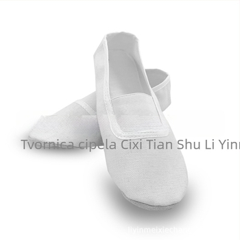 Plesne cipele za djecu | Gornji dio: platno i pamuk; đon: koža; prozračne, lagane, apsorpcija udaraca; pogodne za balet i moderni ples