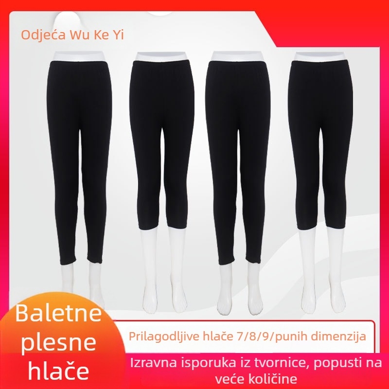 Moderne plesne hlače za vježbanje – Lycra tkanina, 95% pamuk, podstava Lycra s 5% Spandeksa, pogodna za balet, belly dance, latino ples