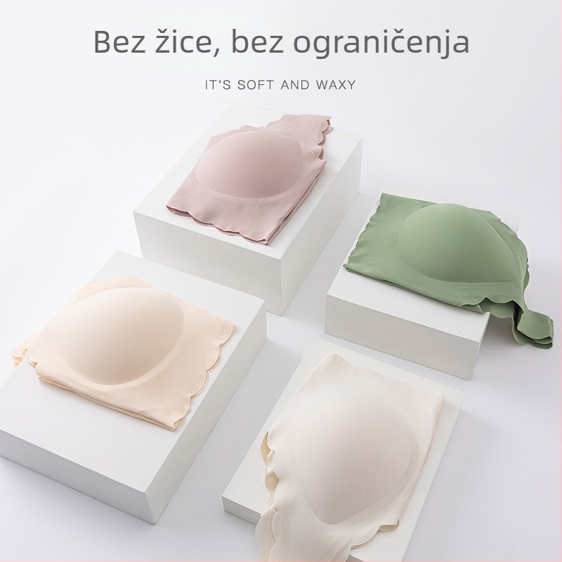 Vest-stil sportska grudnjica bez naramenica, najlon, puna čašica s tankim kalupom, prozračna i udobna, podrška skupljanja, ljeto 2024