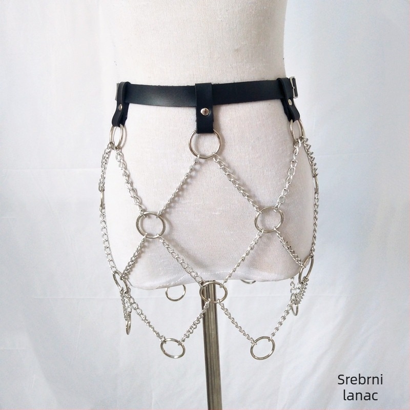 Pojas za struk od umjetne kože, jednoslojni dizajn, šuplji resici, sladak stil, pogodno za proljeće/ljeto/jesen