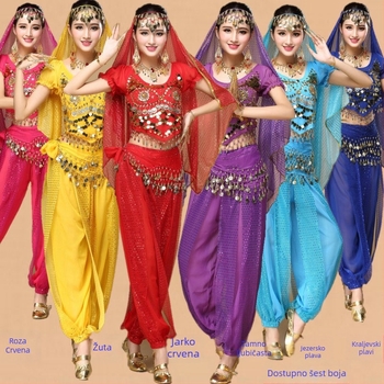 Narodni plesni kostim od chiffon materijala, ženski, odrasli