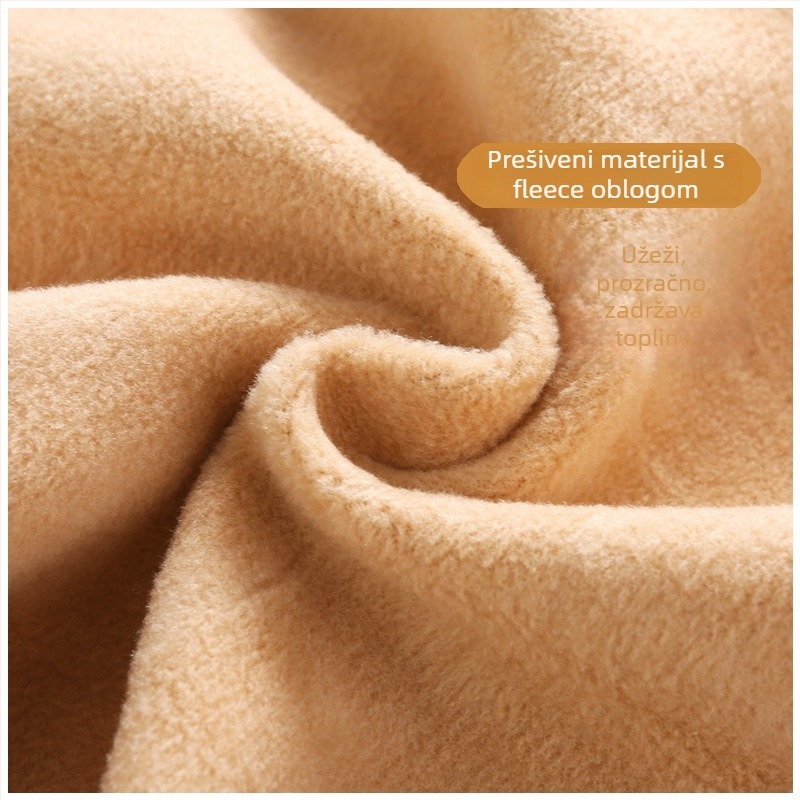 Dječji baletni osnovni set za vježbanje, plišani velur pile tkanina, 60% najlona, zimska fleece podstava, univerzalni stil (Velur pile tkanina; 60% najlon; zimski fleece; plosno pletenje 12–14 petlji/3 cm; završeci očišćeni)