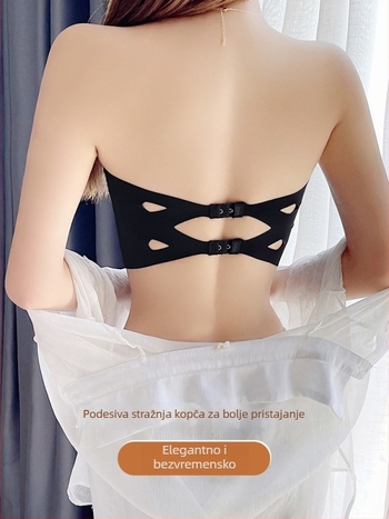 Ice Silk grudnjak bez naramenica, nevidljiv, protuklizni, oblikujući tube top