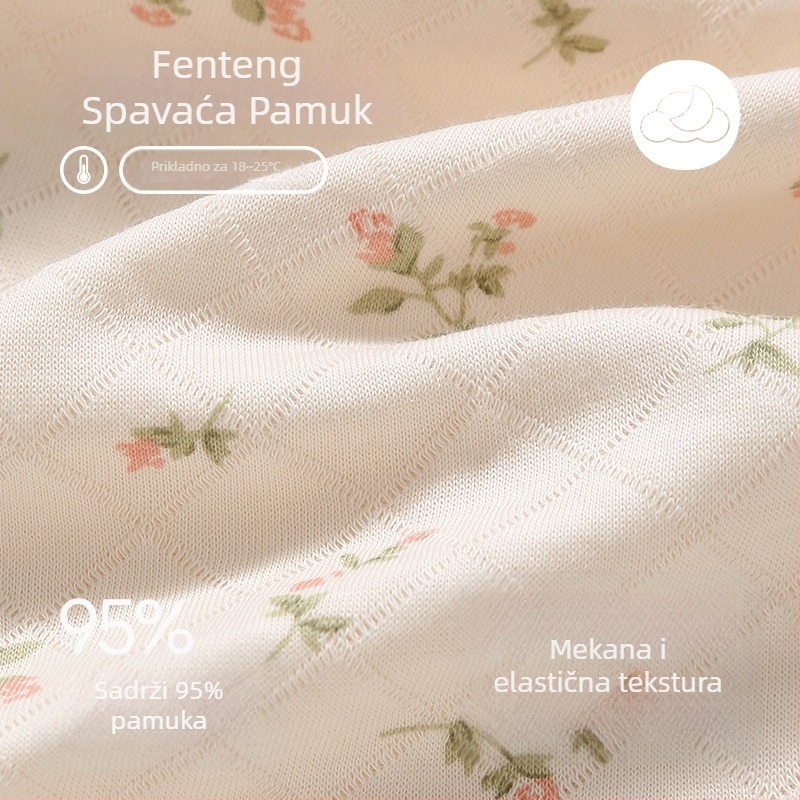 Pamuk majčinski i dojenje komplet – dugi rukav, hlače, minimalistički ležerni stil, 95–100% pamuk