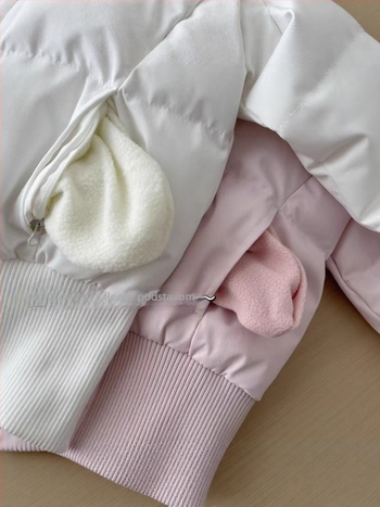 Bunda s kapuljom od perja, Y2K stil za elegantnu svakodnevicu (81–85% sadržaja perja, bijelo patka perje, poliester tkanina, kapuljača, duljina 50–65 cm)